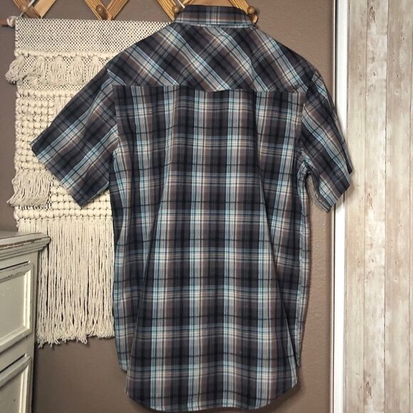 Coastal Brown Plaid Button Down Shirt - Picture 2 of 5